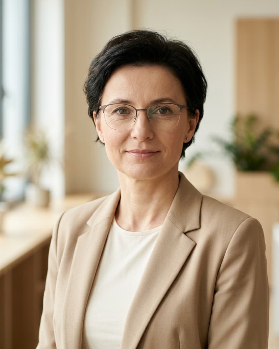 Ewa, asystentka biura. Postać wygenerowana przez AI