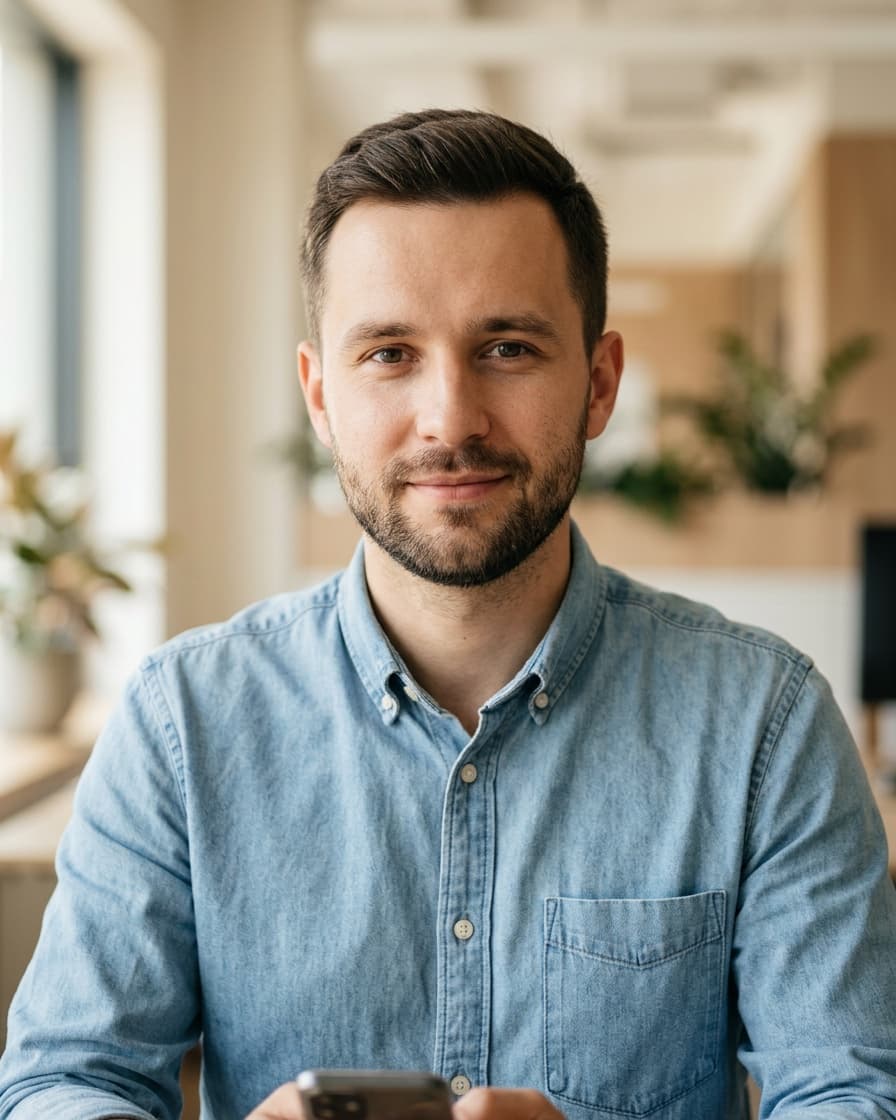 Kuba, asystent social media. Postać wygenerowana przez AI